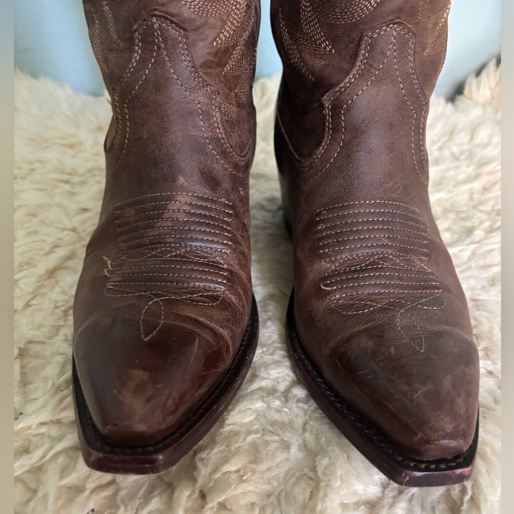Tecovas The Annie Boots in Café Leather size 8 - Picture 10 of 14